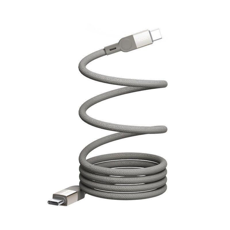 Momax Elite Mag Link 100W USB-C To USB-C Magnetic Cable 1M - Titanium, , large image number 6