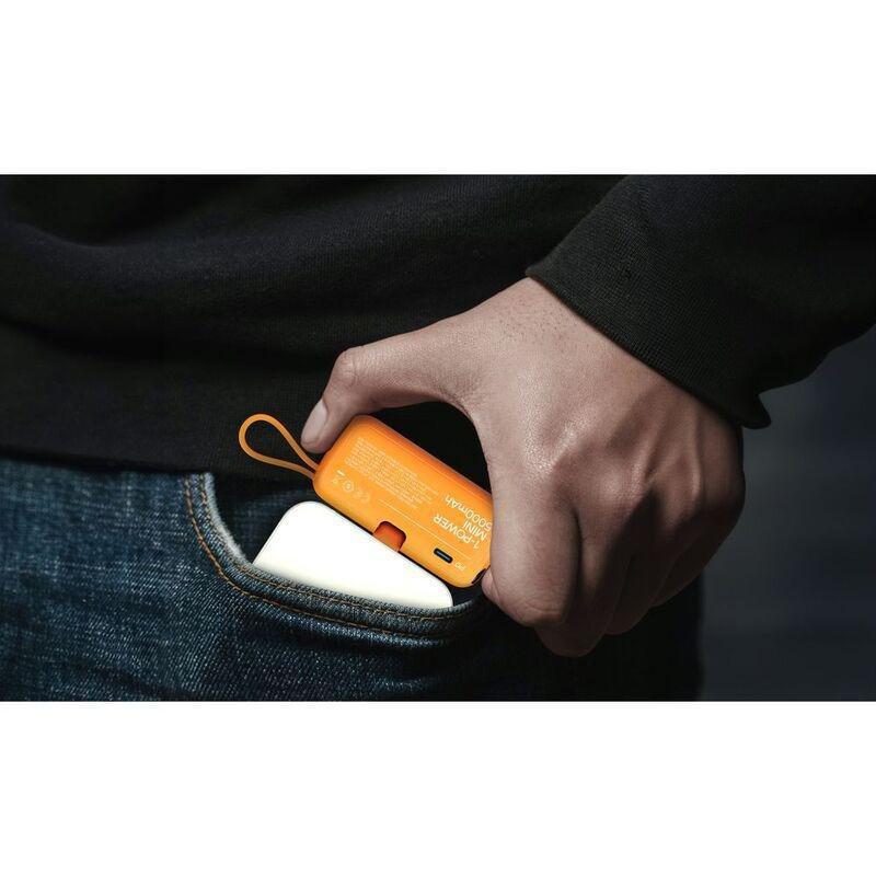 Momax 1-Power Mini 5000Mah 3-In-1 Power Bank With USB-C Plug - Orange, , large image number 3