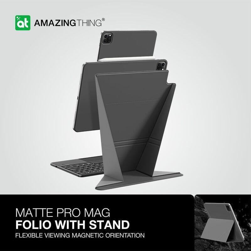 Amazing Thing Matte Pro Mag Folio With Stand For iPad Air 10.9/iPad Pro 11 2024 - Black, , large image number 2
