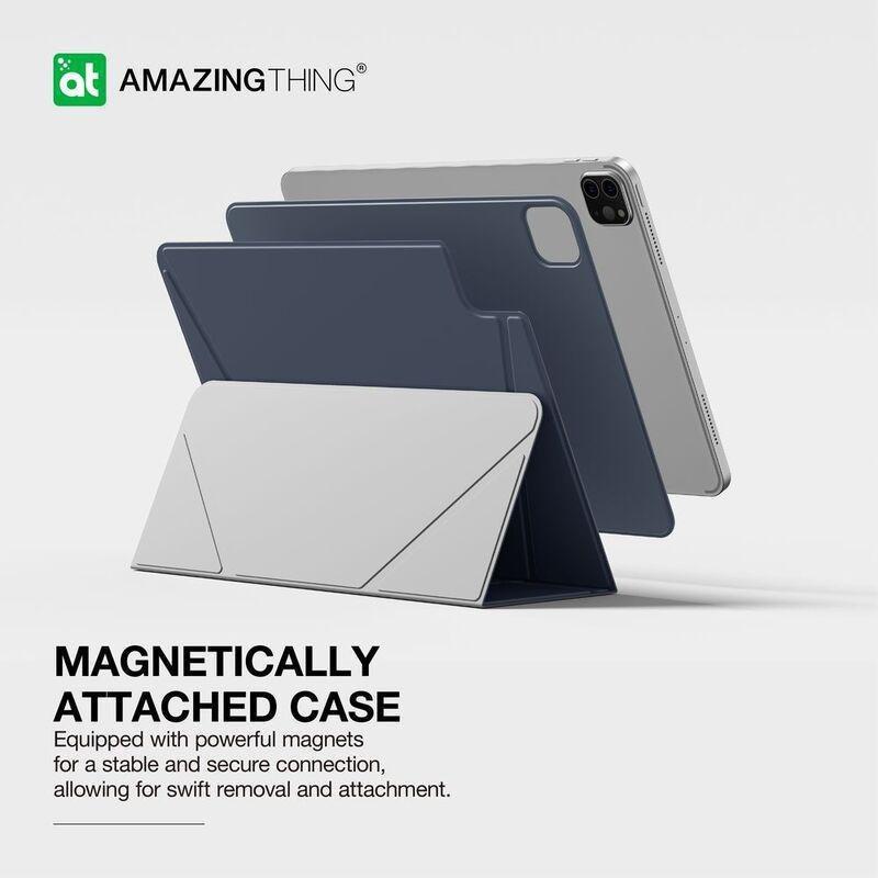 Amazing Thing Matte Pro Mag Folio With Stand For iPad Pro 12.9 2024 - Blue, , large image number 3
