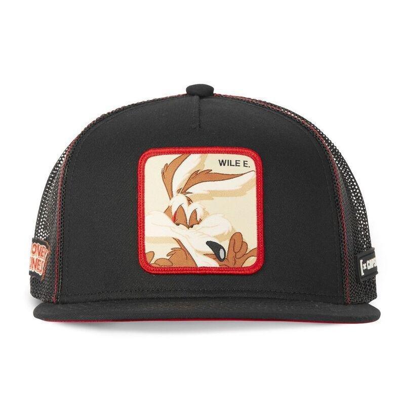 Capslab Looney Tunes Coyote Unisex Adult Trucker Cap - Black, , large image number 1