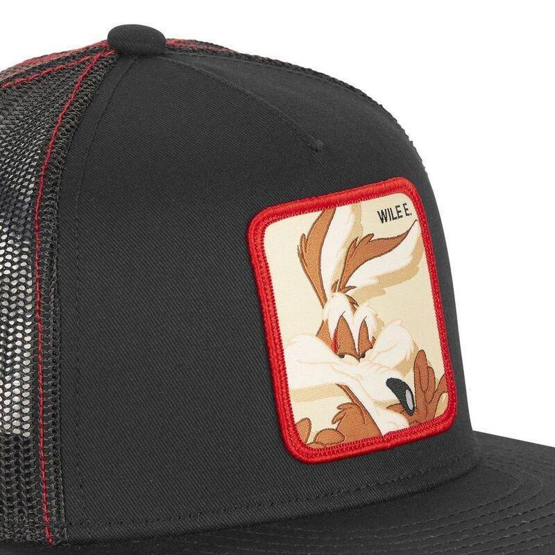 Capslab Looney Tunes Coyote Unisex Adult Trucker Cap - Black, , large image number 2