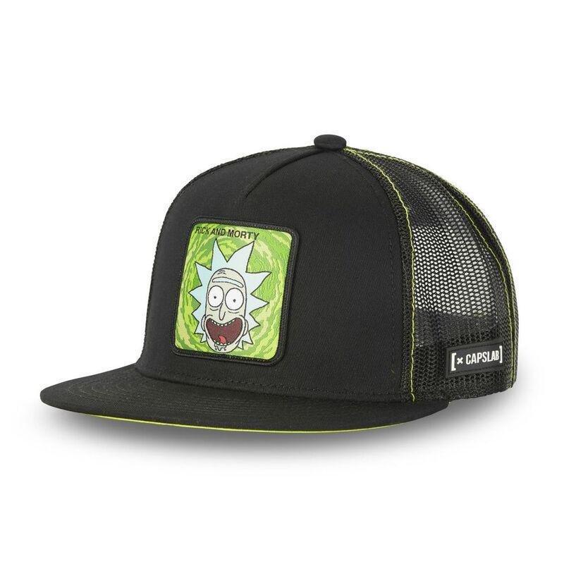 Capslab Rick & Morty Unisex Adult Snapback Trucker Cap - Black, , large image number 0