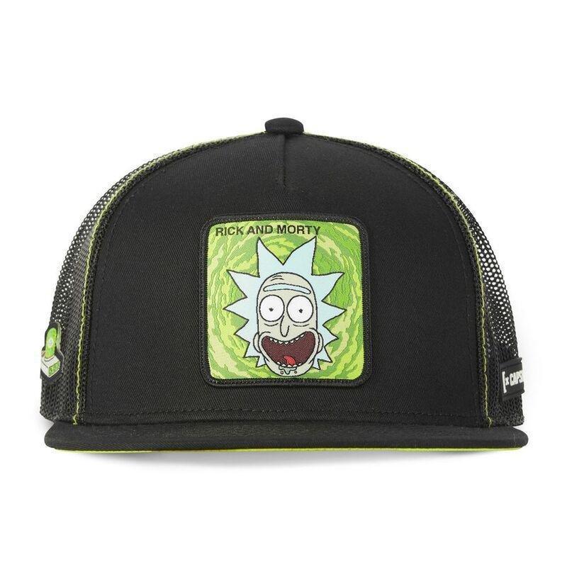 Capslab Rick & Morty Unisex Adult Snapback Trucker Cap - Black, , large image number 1