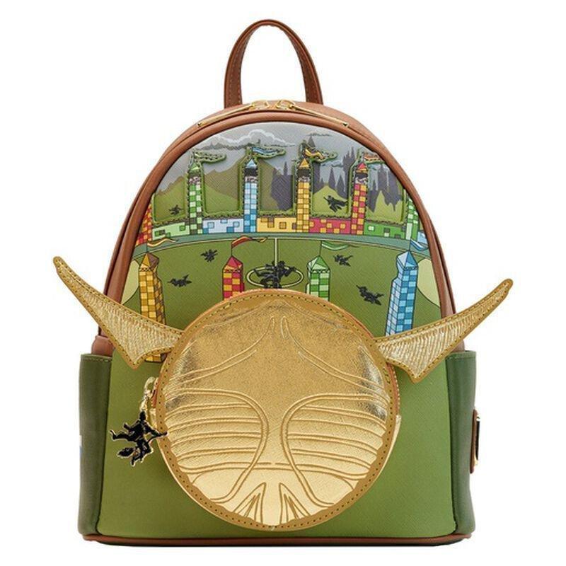Loungefly Leather Harry Potter Golden Snitch Mini Backpack, , large image number 0