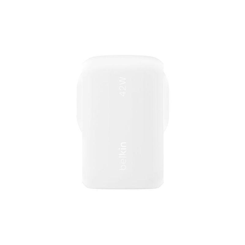 Belkin 42W Wall Charger PD (USB-C - USB-A) - White, , large image number 3