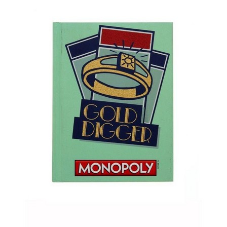 SILVER BUFFALO - Monopoly Gold Digger Hard Cover Journals 6 InchX8 Inch