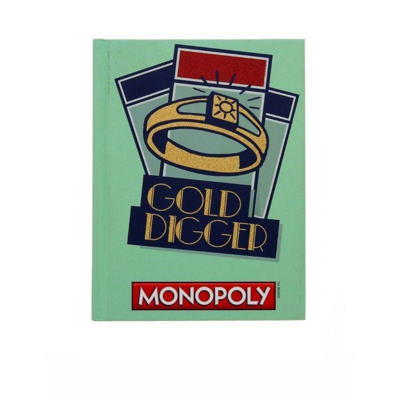 Monopoly Gold Digger Hard Cover Journals 6 InchX8 Inch, , large image number 0
