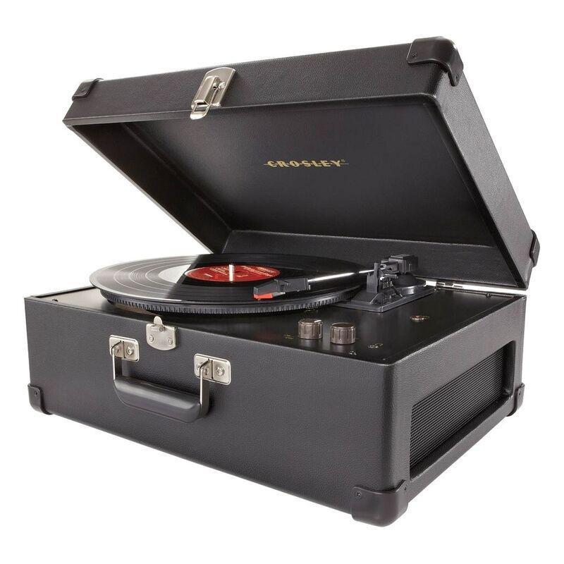 Crosley Keepsake Portable Turntable with Built in Speakers - Black, , large image number 0