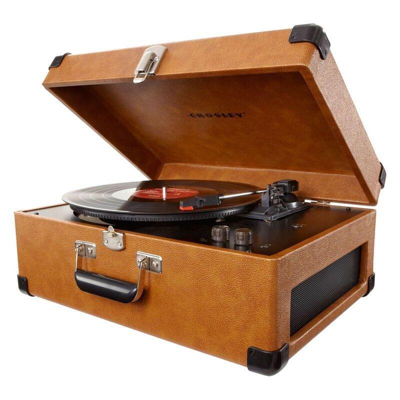 Crosley Keepsake Portable Turntable with Built in Speakers - Tan, , large image number 0
