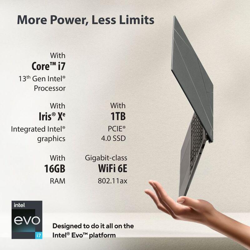 ASUS Zenbook S13 Laptop - UX5304VA-OLEDI7T - Intel Core /16GB/1TB SSD/Intel Iris Xe Graphics/13.3-inch 2.8K (2880 x 1800)/60Hz/Windows 11 Home - Gr..., , large image number 4