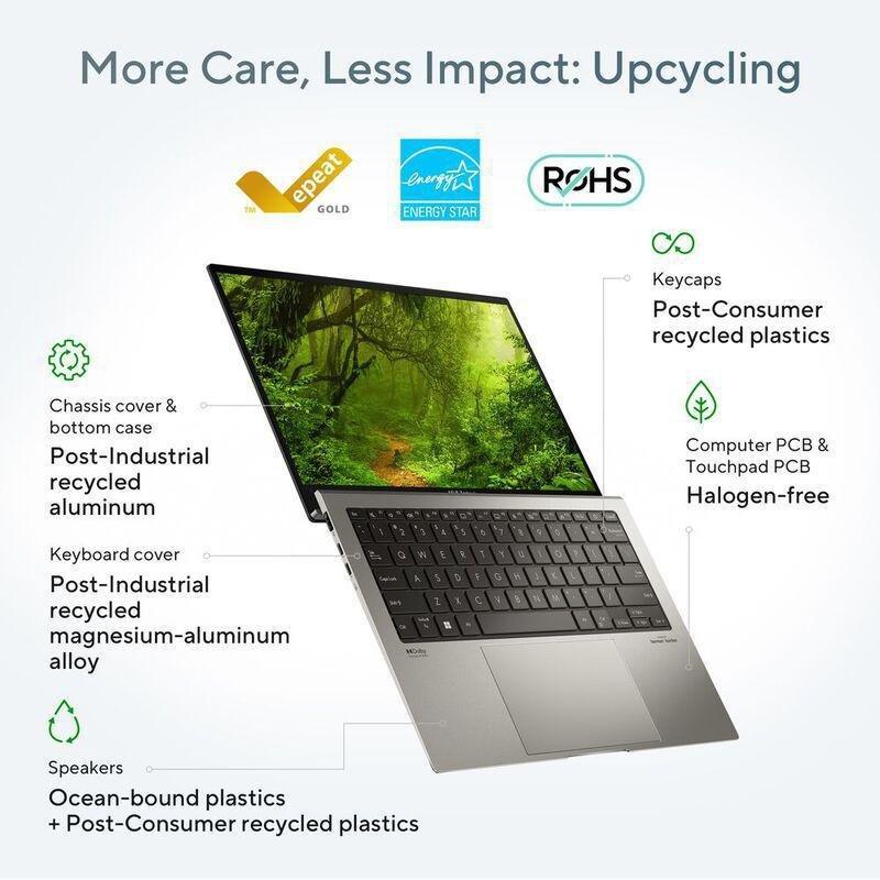 ASUS Zenbook S13 Laptop - UX5304VA-OLEDI7T - Intel Core /16GB/1TB SSD/Intel Iris Xe Graphics/13.3-inch 2.8K (2880 x 1800)/60Hz/Windows 11 Home - Gr..., , large image number 7