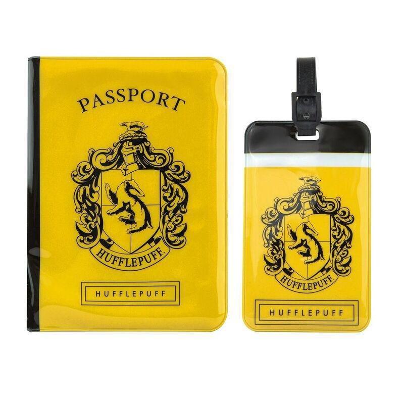 Cinereplicas Harry Potter Tag and Passport Cover Set - Hufflepuff, , large image number 0
