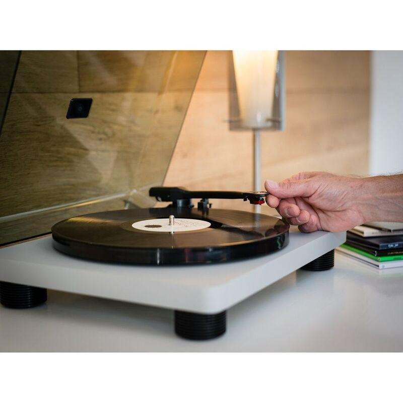 Lenco LS-50GY Turntable with Built-In Speakers & USB Encoding - Grey, , large image number 1