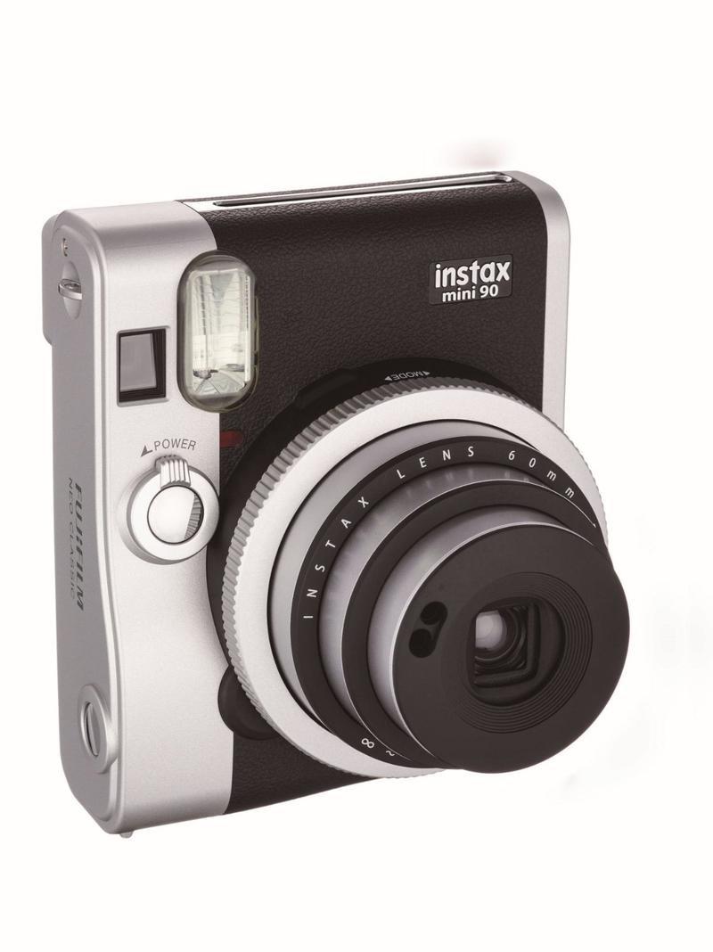 Fujifilm instax mini 90 NEO CLASSIC Black/Stainless Steel Instant Camera, , large image number 0