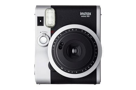 Fujifilm instax mini 90 NEO CLASSIC Black/Stainless Steel Instant Camera, , large image number 2