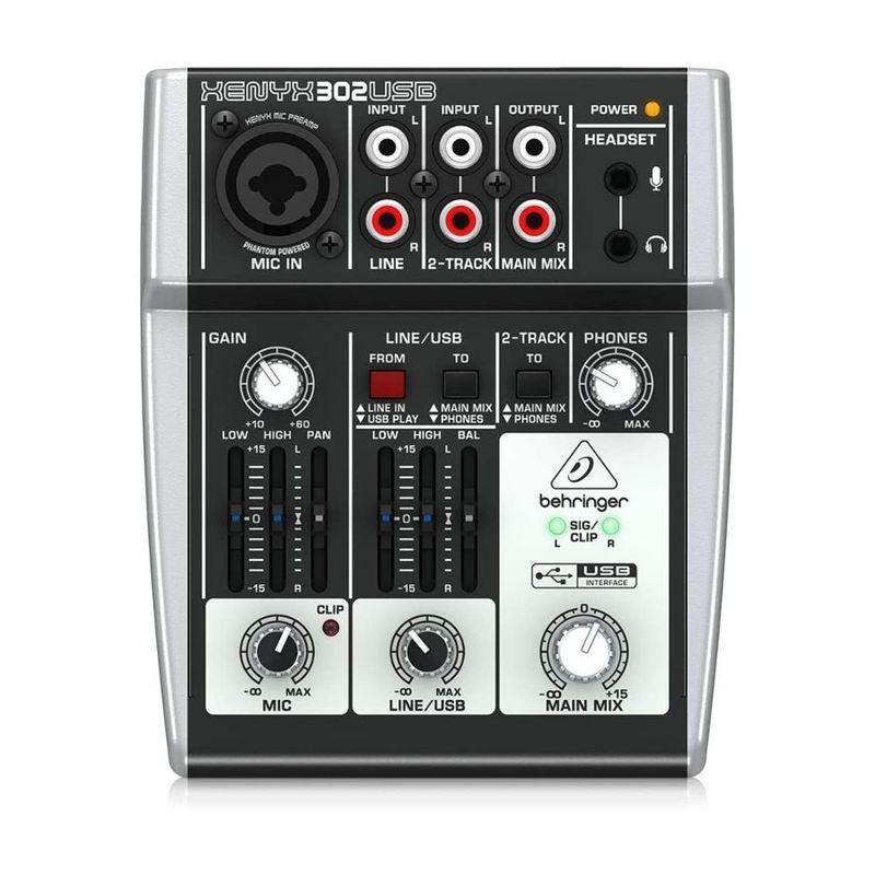 Behringer Xenyx 302 USB 5 Input Mixer with Pre Amp, , medium