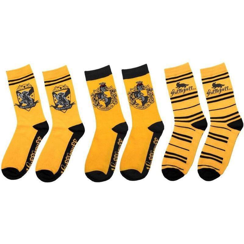 Cinereplicas Harry Potter Crew Socks (Set of 3) - Hufflepuff, , large image number 3