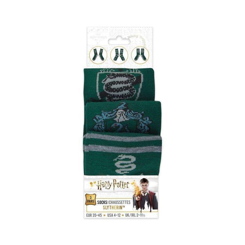Cinereplicas Harry Potter Crew Socks (Set of 3) - Slytherin, , large image number 4
