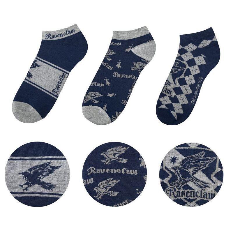 Cinereplicas Harry Potter Ankle Socks (Set of 3) - Ravenclaw, , medium