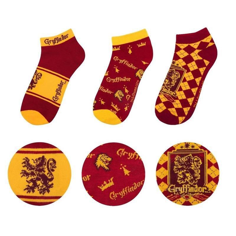 Cinereplicas Harry Potter Ankle Socks (Set of 3) - Gryffindor, , medium