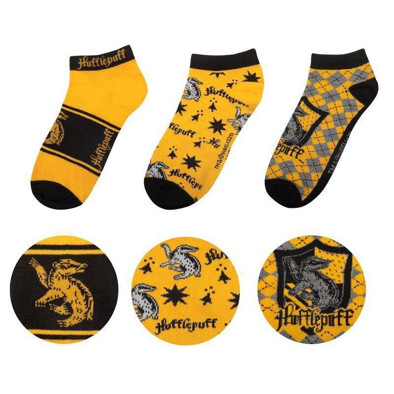 Cinereplicas Harry Potter Ankle Socks (Set of 3) - Hufflepuff, , medium