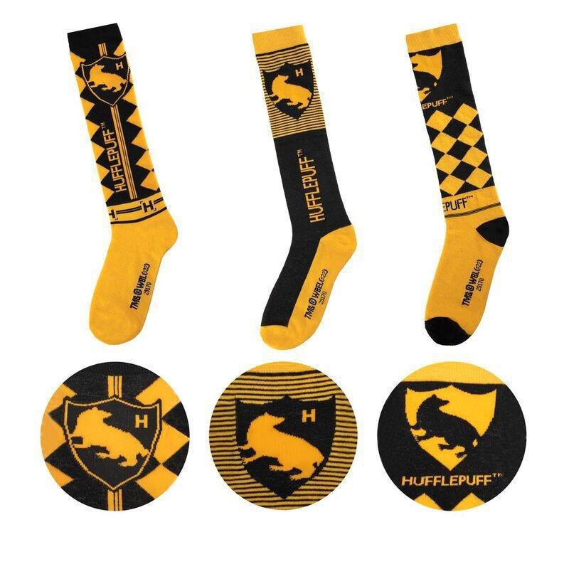 Cinereplicas Harry Potter Knee High Socks (Set of 3) - Hufflepuff, , large image number 0