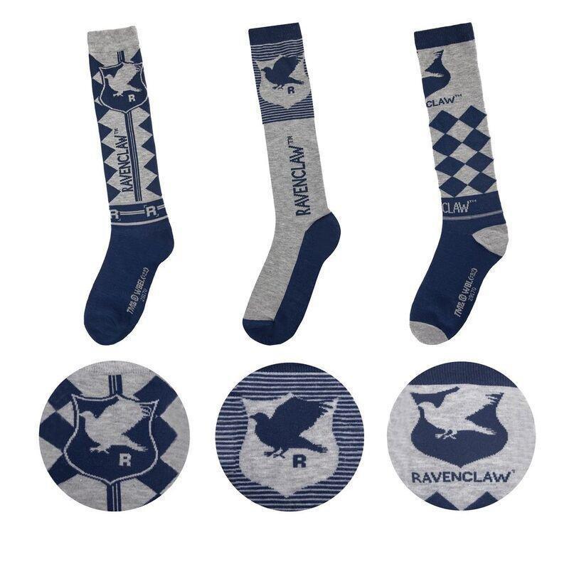 Cinereplicas Harry Potter Knee High Socks (Set of 3) - Ravenclaw, , medium