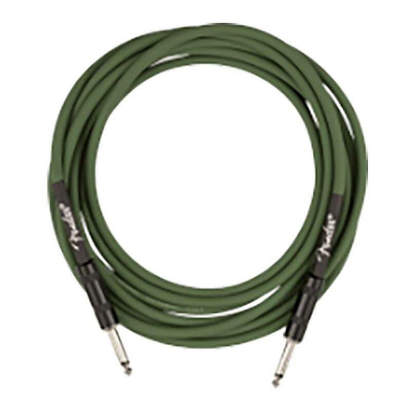 Fender Joe Strummer 13-inch Instrument Cable - Drab Green, , large image number 0