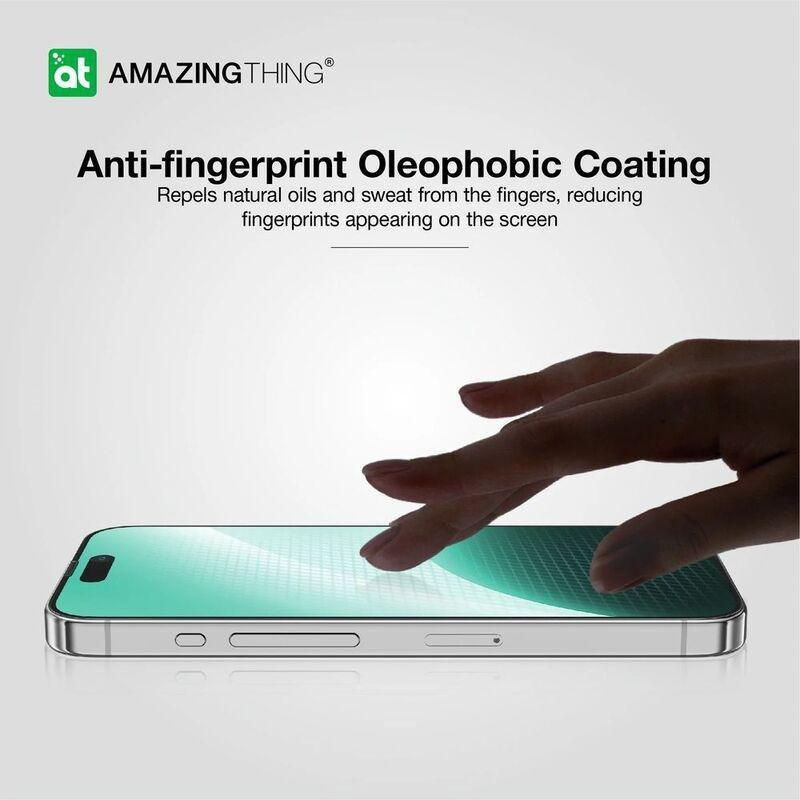 AmazingThing 2.75D Fully Covered Dust Filter Titan Matte Glass Screen Protector for iPhone 15, , large image number 4