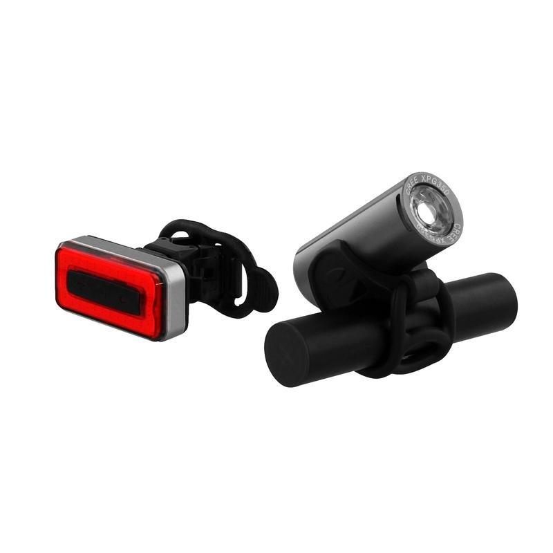 Urban Moov USB Rechargeable Lighting Kit Front/Rear Grey/Red for Bike, , large image number 0