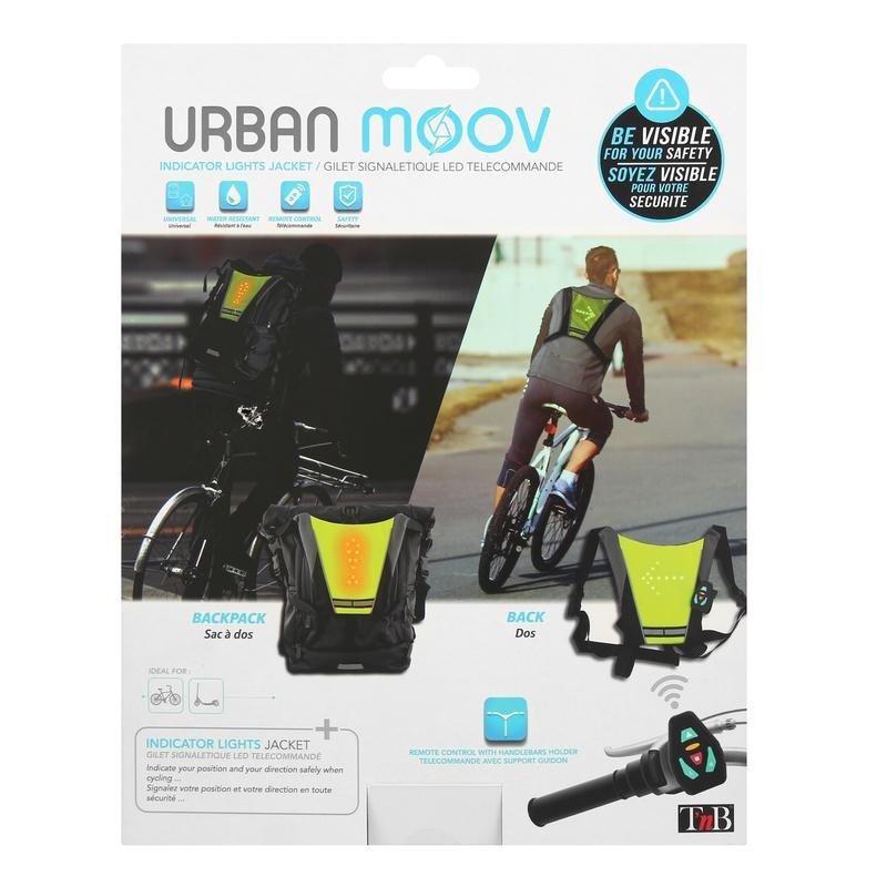 Urban Moov LED Safety Vest with Remote Control Black/Yellow, , large image number 4