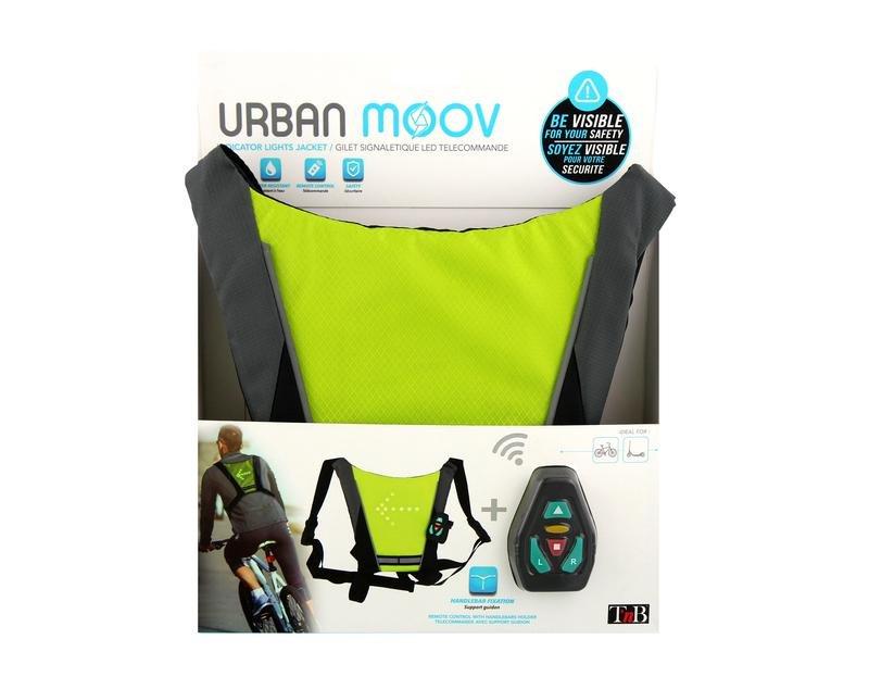Urban Moov LED Safety Vest with Remote Control Black/Yellow, , large image number 6