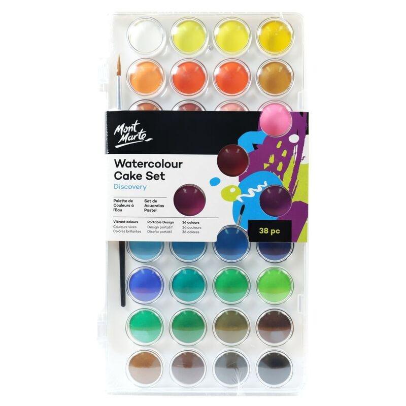 Mont Marte Watercolour Cake Set (Set of 37), , large image number 0