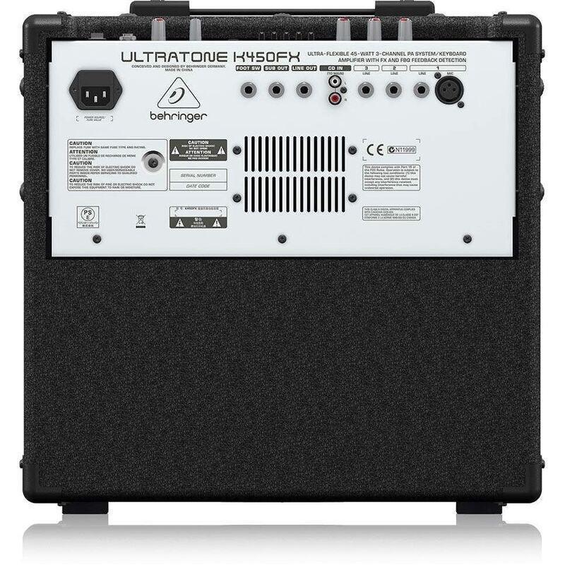 Behringer Ultratone K450FX - 45W 10" Keyboard Amp, , large image number 1