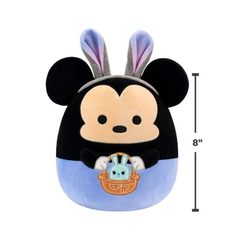 Squishmallows Disney Mickey In Blue Pants Bunny Ears 8-Inch Plush Toy, , large image number 4