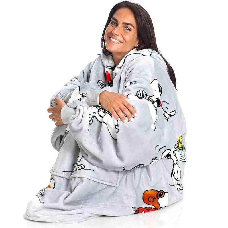Kanguru Snoopy Hoodie Wearable Blanket (95 x 90cm), , large image number 1