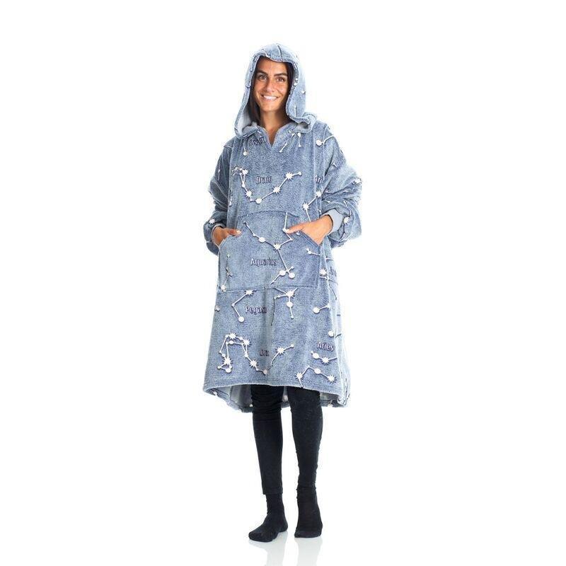 Kanguru Constellations Hoodie Wearable Blanket (Glow In The Dark) (95 x 90cm), , large image number 0