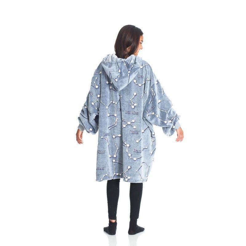 Kanguru Constellations Hoodie Wearable Blanket (Glow In The Dark) (95 x 90cm), , large image number 1
