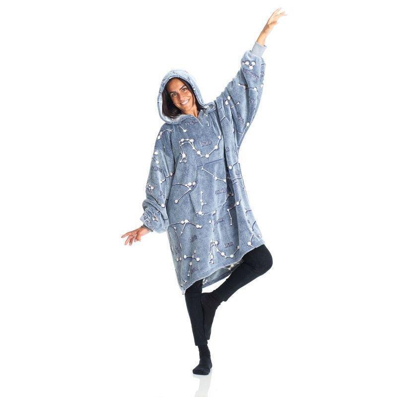 Kanguru Constellations Hoodie Wearable Blanket (Glow In The Dark) (95 x 90cm), , large image number 2