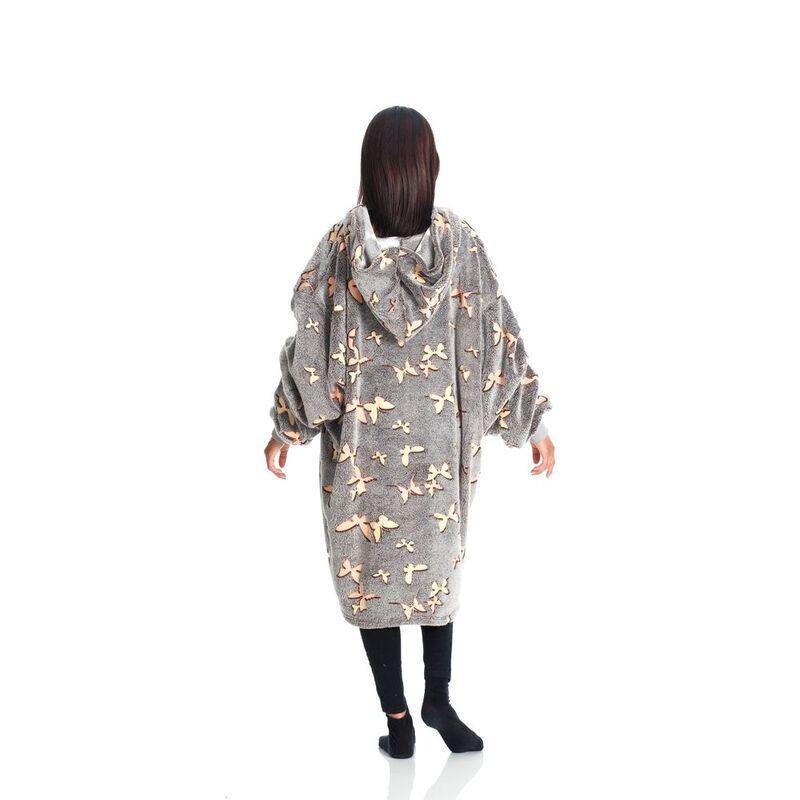 KANGURU - Kanguru Butterflies Hoodie Wearable Blanket (Glow In The Dark) (95 x 90cm)