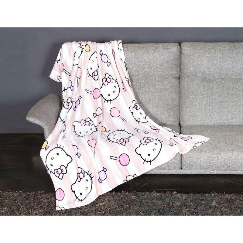 Kanguru Rolled Plaid Kids Blanket - Hello Kitty (130 x 170cm), , large image number 4