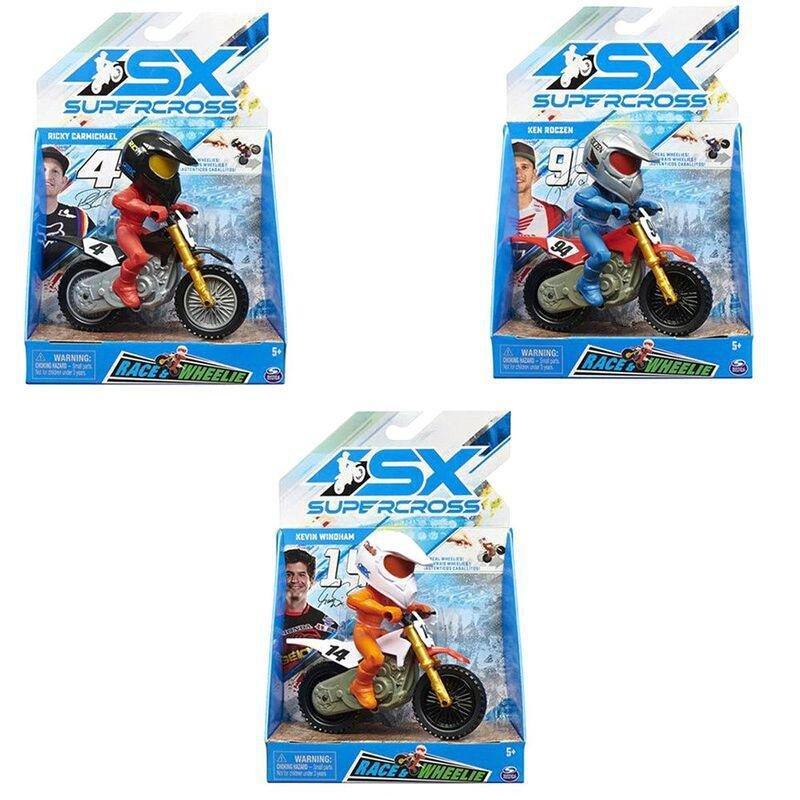 Spin Master Super Cross Race & Wheelie Feature Motorcycle (Assortment - Includes 1), , large image number 0