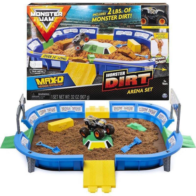 Monster Jam Kinetic Dirt Arena Playset, , large image number 0