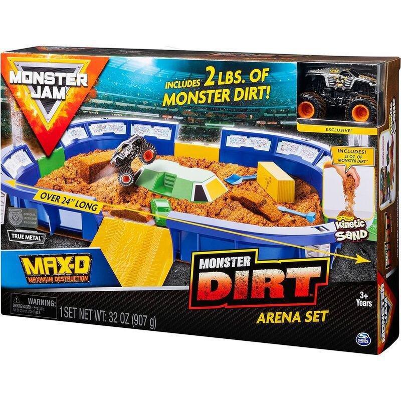 Monster Jam Kinetic Dirt Arena Playset, , large image number 1