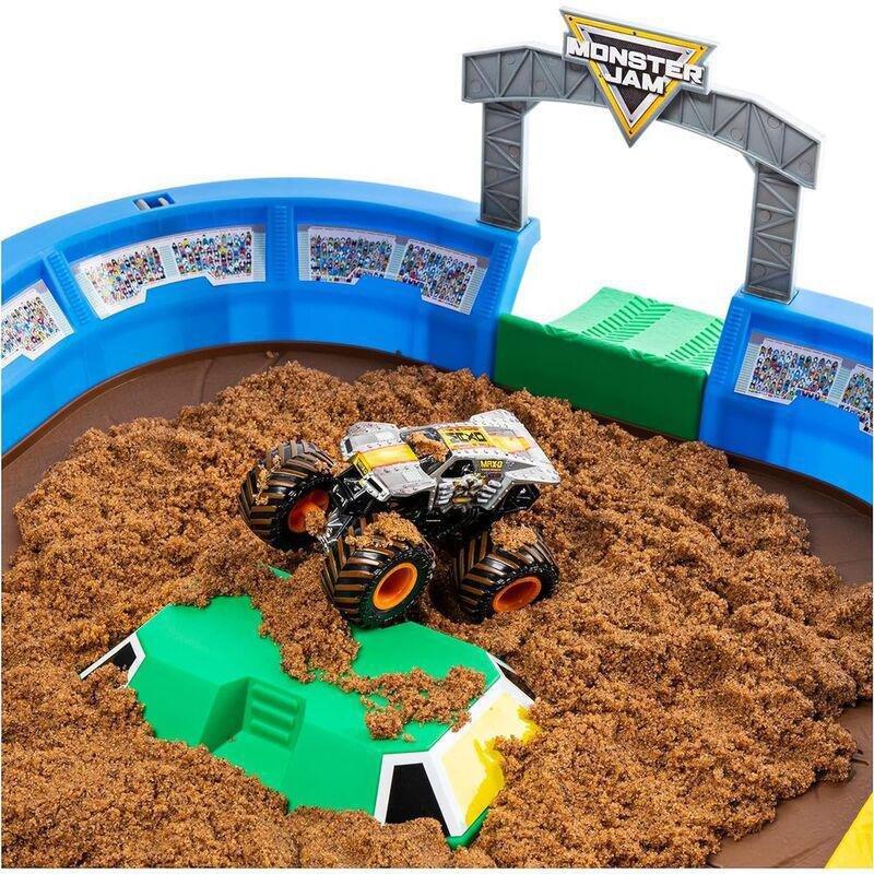 Monster Jam Kinetic Dirt Arena Playset, , large image number 3