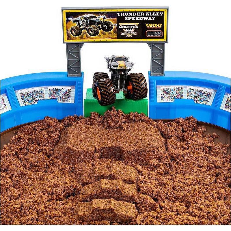Monster Jam Kinetic Dirt Arena Playset, , large image number 4