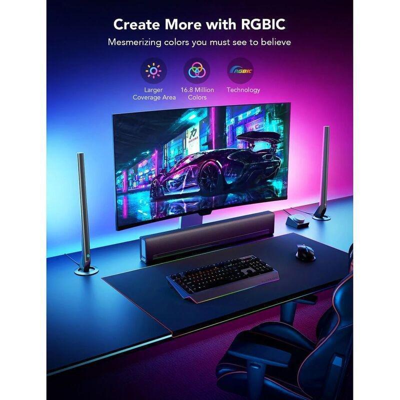 Govee RGBIC Wi-Fi Gaming Light Bars with Smart Controller, , large image number 2