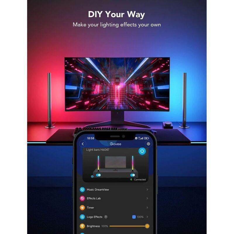 Govee RGBIC Wi-Fi Gaming Light Bars with Smart Controller, , large image number 5