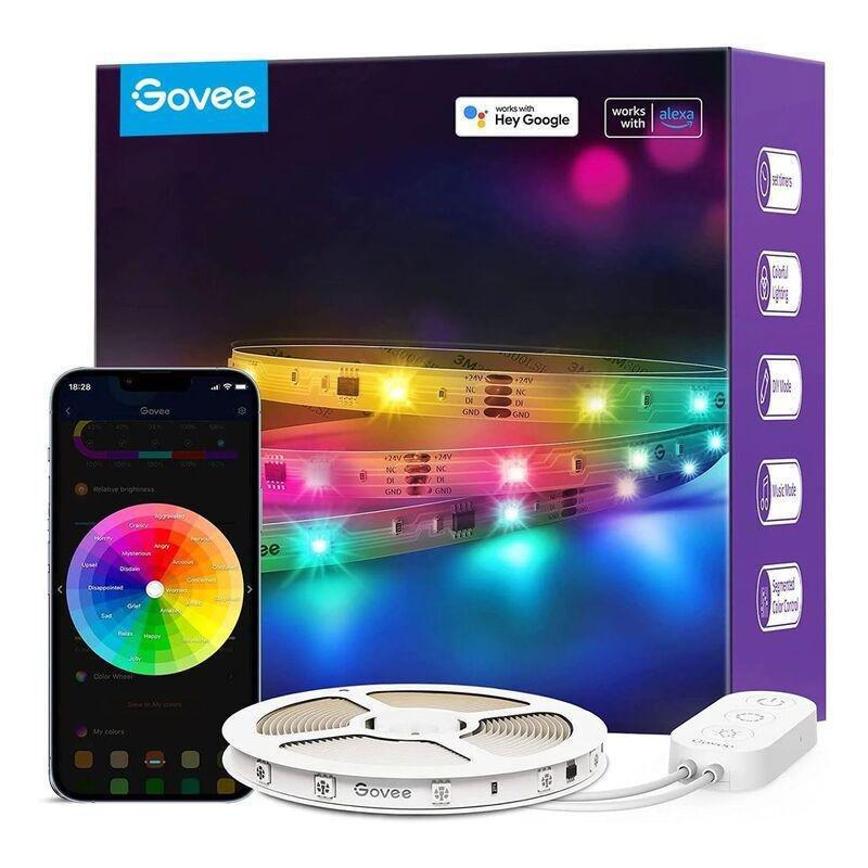 Govee RGBIC Basic Wi-Fi + Bluetooth LED Strip Lights - 10m (Single Roll), , large image number 0